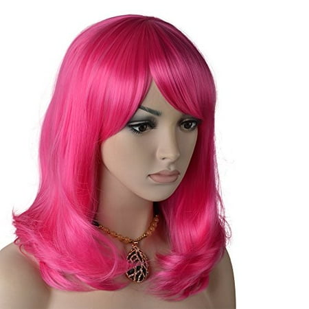 Enilecor Short Curly Wigs With Air Bangs 14 Natural Wigs Hot