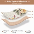 thumbnail image 5 of WOBOGO Vintage Shabby Chic Floral Pattern with Roses Baby Playmats Extra Large Waterproof Rollable Activity Pads for Toddlers 50×50inch, 5 of 7