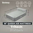 thumbnail image 5 of Bestway® Headboard Tritech Air Mattress Queen 18" with Built-in AC Pump, 5 of 20