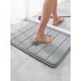 thumbnail image 1 of Alfombrilla de baño de espuma viscoelástica, alfombra de contorno de tocador, suave y cómoda, superabsorción de agua, antideslizante, gruesa, fácil de lavar y secar a máquina para el baño, 40 x 60 cm JAMW  Sencillez, 1 of 4