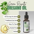 thumbnail image 4 of Green Royalty Oregano Oil 1oz – 75% Carvacrol Concentrate – Natural Herbal Supplement – 2 pack, 4 of 6