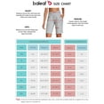 thumbnail image 6 of BALEAF Women's Bermuda Shorts 10" Long Cotton Jersy with Pockets High Waisted Comfy Lounge Shorts Light Gray Size L, 6 of 7