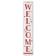 thumbnail image 2 of My Word! Welcome w/Hearts Spring Summer Porch Board Welcome Sign & Porch Leaner for Front Porch Deck Patio or Wall - Indoor Outdoor Farmhouse Rustic Vertical Home Decor 8"x46.5", 2 of 5