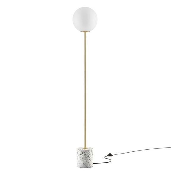 Logic Terrazzo Floor Lamp-EEI-5626-WHI