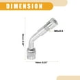thumbnail image 4 of 1 Set 135-Degree Car Tire Valve Stem Extenders Universal for Cars RV Bicycles Motorcycles Silver Tone, 4 of 6