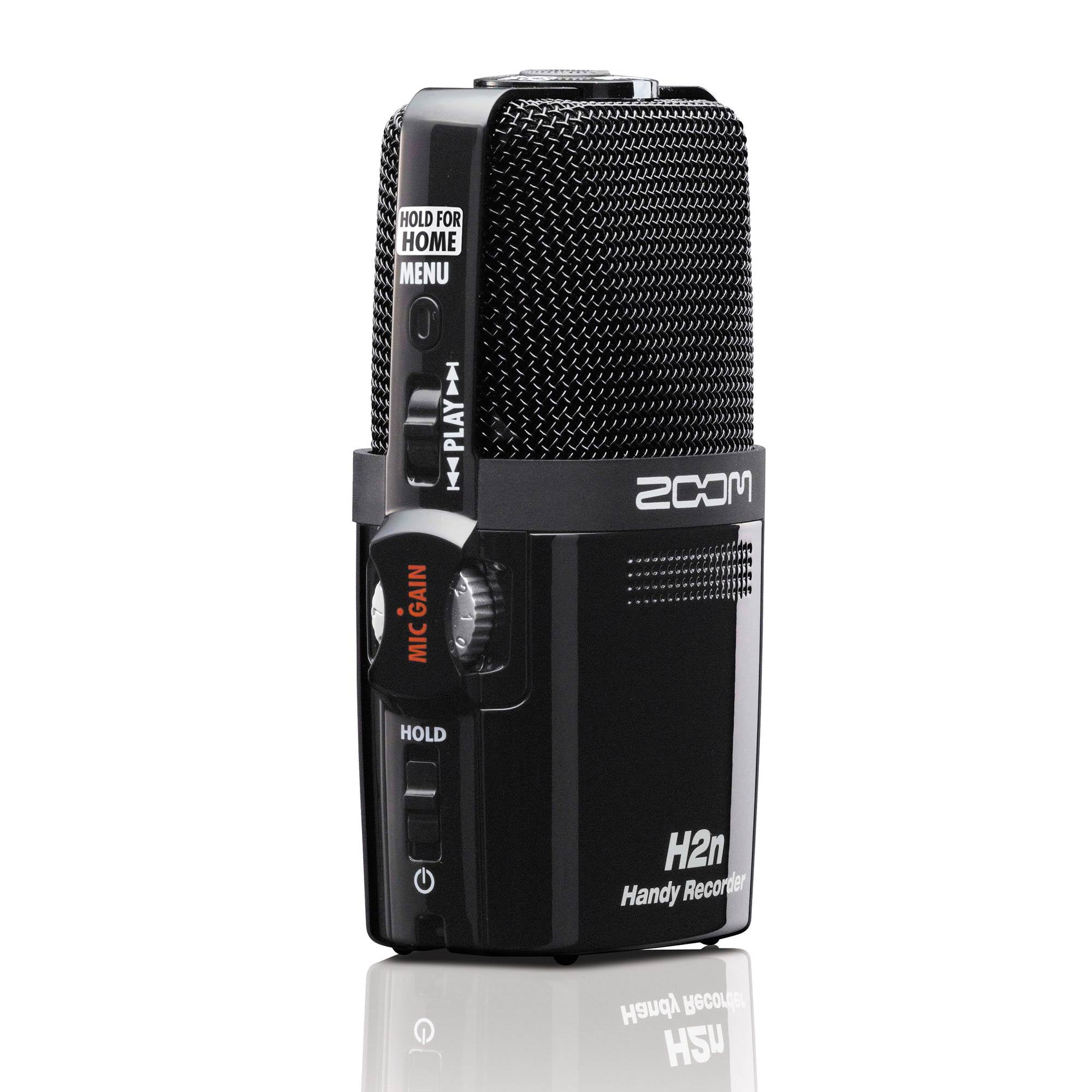 Zoom H2N 4 Track Digital Audio Recorder, Q2N4K 4K Camera & Case, White -
