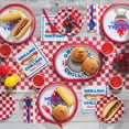 thumbnail image 5 of Way to Celebrate Patriotic Grill Disposable Lunch Paper Plates, Red and White Checkered, 7" 8 Count, 5 of 6