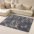 thumbnail image 1 of DouZhe Oriental Ethnic Style Lattice Pattern Area Rugs Non-Slip Machine Washable Floor Mat, Style Carpet Doormat, 63x48 inches, 1 of 6