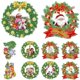 thumbnail image 2 of Pegatinas de pintura de diamantes de corona de navidad DIY, dibujos animados de Santa Claus, mosaico de diamantes de imitación, pegatina de pared de puerta, artesanía de arte, decoración del hogar de, 2 of 4