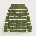 thumbnail image 5 of ATOGUTA Toddler Girls Sweatshirt Striped Pullover Top Hoodie Kids Long Sleeve Sweatshirts with Pockets Size 3T-14, Green, 5 of 5
