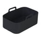 thumbnail image 2 of Yuarrent Bandeja de cocina para freidora de aire con mango, revestimiento que no se decolora, cesta de silicona reutilizable, accesorios para Cocina y Comedor Negro 1 PC, 2 of 6