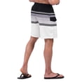 thumbnail image 2 of Men's G-III Sports by Carl Banks Black/White Chicago White Sox Jump Shot Volley Board Shorts, 2 of 2