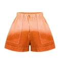 thumbnail image 5 of Shorts for Women Comfy Summer Tie-Dye Drawstring Elastic Waist Pockets Casual Bermuda Cargo Board Gym Orange Bottoms Sizes 3XL, 5 of 6