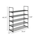 thumbnail image 4 of Clearance! 5 Tiers Shoe Rack Shoe Tower Shelf Storage Organizer For Bedroom, Entryway, Hallway, and Closet Black Color, 4 of 7