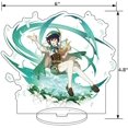 thumbnail image 3 of HTOOQ Stickers 50Pcs+HTOOQ Figure Acrylic Material Humanoid Stand 6 inches 1Pcs(Venti), 3 of 8