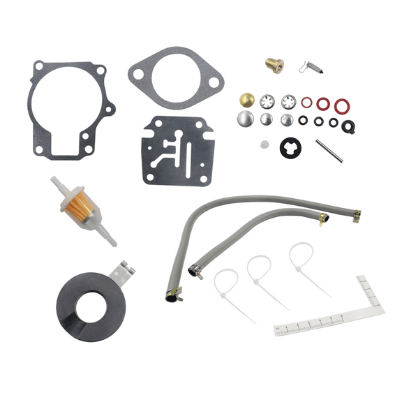Wauebuly Carburetor Rebuild Kit for Evinrude Johnson 398729 Sierra 18-7222 18-7042 Outboard Motors with Float