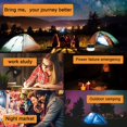 thumbnail image 4 of Linterna de camping LED recargable, luz de camping con energía solar de 1000 lm, luces de camping con control remoto portátil para tiendas de campaña, 5 modos de luz impermeable para tienda de campañ TUNC Sencillez, 4 of 5