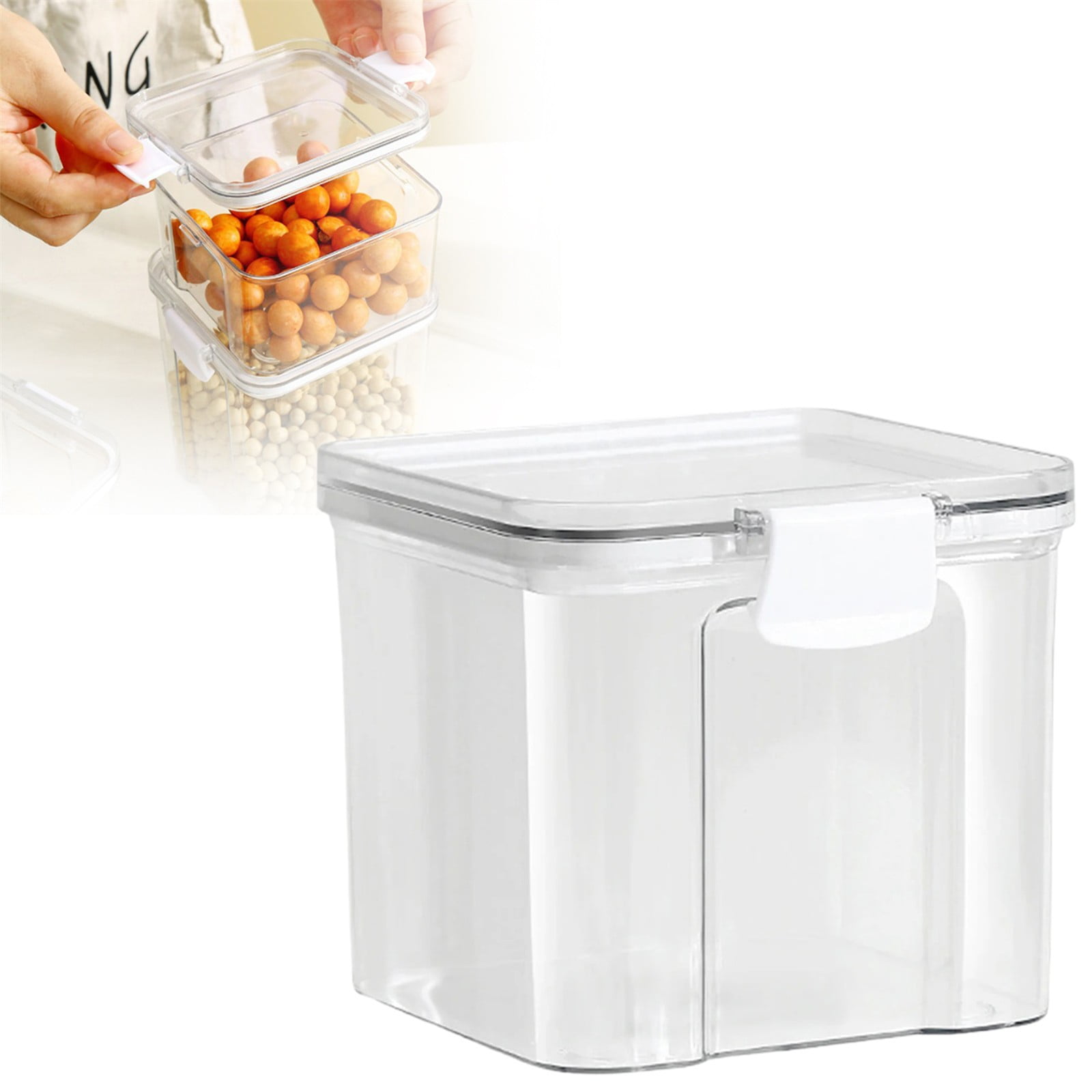 MOPOOR Extra Large Bulk Food Storage Containers with Airtight Lids for Flour, Sugar, Rice, Cereal & Pasta - Leakproof, BPA-Free Plastic Canisters for Kitchen & Pantry Organization