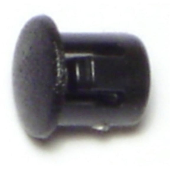 1/4" Black Nylon Plastic Flush Head Hole Plugs HPN-027 (18 pcs.)