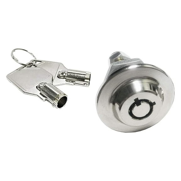 Homak Toolbox Lock Replacement - 3/4" Keyed Alike Lock (Item# 2417) - Original Gun Cabinet Lock - 2 Keys - 90 Degree Rotation - Homak Lock Bar Compatible