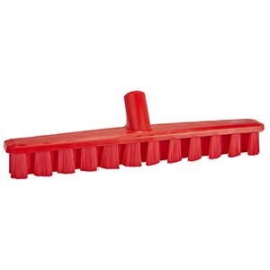 Vikan 16" UST Deck Scrub- Stiff - Red (1 Unit)