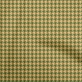 thumbnail image 1 of oneOone Viscose Jersey Olive Green Fabric Houndstooth Quilting Supplies Print Sewing Fabric By The Yard 60 Inch Wide, 1 of 4