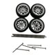 thumbnail image 5 of 4 ruedas y neumáticos RC de repuesto para vehículo, neumáticos modificados para vehículo 1:64 Estilo Argenta A, 5 of 9
