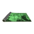 thumbnail image 2 of Ahgly Company Indoor Rectangle Abstract Emerald Green Contemporary Area Rugs, 2' x 4', 2 of 4