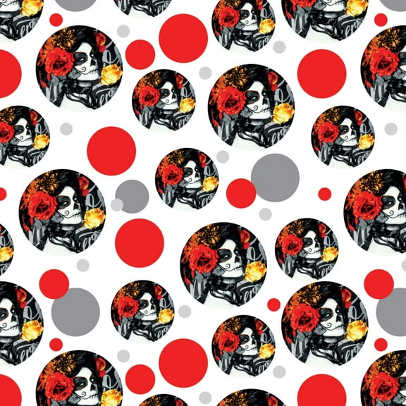 Dia de los Muertos Day of the Dead Woman Tattoo Premium Gift Wrap Wrapping Paper Roll