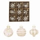thumbnail image 1 of 9-Pack 8cm Transparent Painted Glitter Christmas Ball Ornaments Decorative Hanging Pieces, 1 of 2