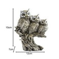 thumbnail image 6 of CUTICATE Owl Figurines Owl Sculpture Home Decor Animal Statue Owl Statue for Living Room Bookshelf ,Table Centerpiece Furnishing Decor Gray, 6 of 6