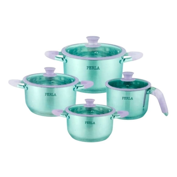 Batería De Cocina 8 pzas Almar Perla T801A