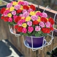 thumbnail image 7 of Artificial Geraniums Flowers,14.17" Fake Geranium Plants,UV Resistant Faux Floral Bouquets for Outdoor Patio Porch Window Box,Indoor Home office Table Centerpiece Wedding Party Decor, 7 of 7