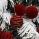 thumbnail image 4 of Seyotauo Burgundy Velvet Christmas Ornaments Balls Flocked Christmas Tree 12PCS Plastic Balls Xmas Hanging Ornaments Decoration Red, 4 of 5