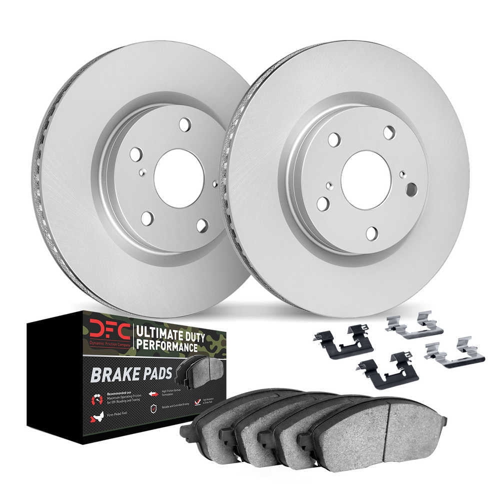 Dynamic Friction Company 4412-76013 DFC Geospec Rotors with Ultimate Duty Performance Brake Pads