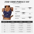 thumbnail image 5 of Uemuo Bicycle1 Pattern Women's Sports Bra - High Impact Support, Breathable, and Comfortable Athletic Bra for Running, Yoga, and Workouts, 5 of 9