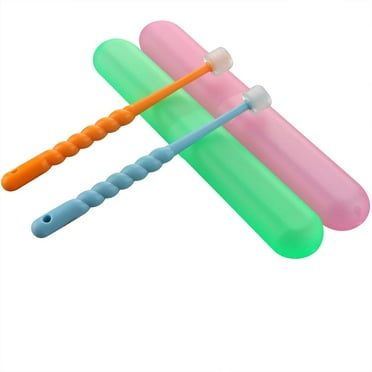 2 Pack 360-Degree Pet Toothbrush for Puppy, Small Dog and Cat, Colors May Vary