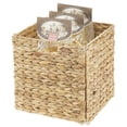 thumbnail image 6 of mDesign Woven Hyacinth Kitchen Storage Organizer Basket Bin, 2 Pack, Natural/Tan, 6 of 8