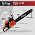 thumbnail image 2 of Motosierra Swedish Husky Power 22 Pulgadas 58 CC 3.2 HP HKM5822, 2 of 10