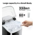 Nugget Ice Maker Countertop, Silonn Chewable Pellet Ice Machine with