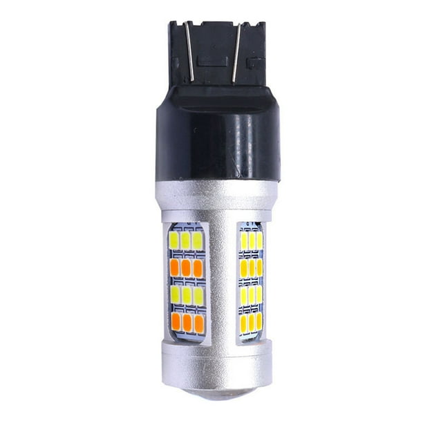 Kenally Bombilla de luz de señal de giro automática, portátil, Universal, T20, Color dual, 42 cuentas, repuesto modificado, luz trasera de Bombillas para automóviles Kenally VI017387-01