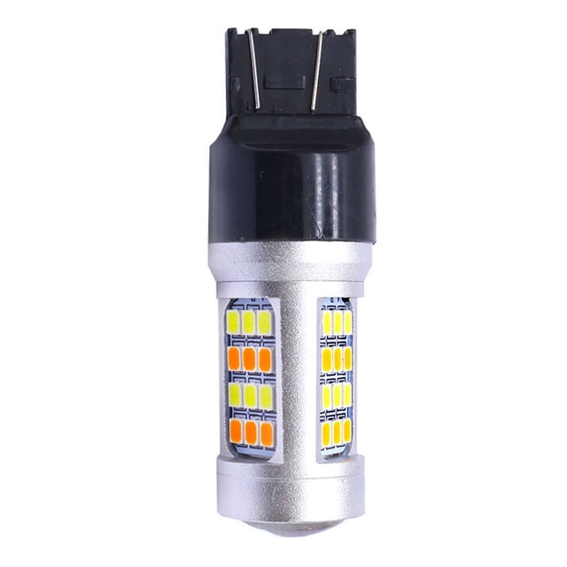 Kenally Bombilla de luz de señal de giro automática, portátil, Universal, T20, Color dual, 42 cuentas, repuesto modificado, luz trasera de Bombillas para automóviles Kenally VI017387-01