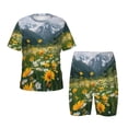 thumbnail image 1 of Balery Mountain Daisy Meadow Conjunto de Pijama Infantil de Manga Corta con Estampado – Ropa de Dormir de Algodón Suave-Large, 1 of 6