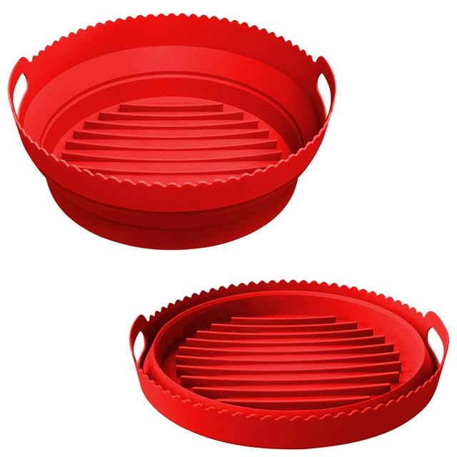 Xihbxyly Cesta para Freidora Plegable, Diseño Compacto, Fácil de Guardar, Apta para Lavavajillas, Ecológica, Cocina Segura, Sin Complicaciones de Limpieza, Compatible con Freidoras de 8,5 Pulgadas, T