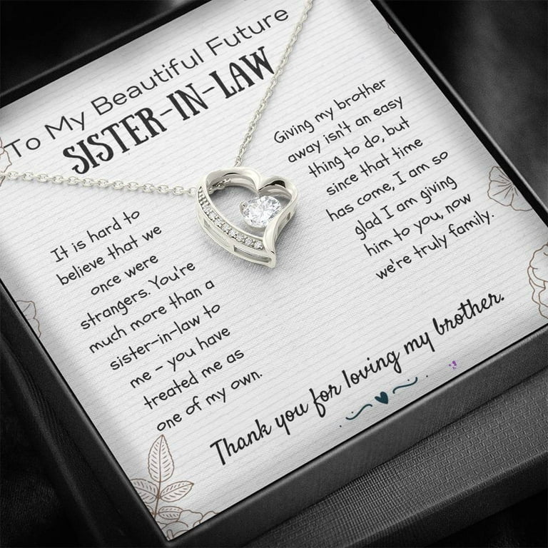 Gift For Sister-In-Law - Forever Love Necklace, Future Sister-In