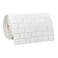 thumbnail image 4 of Paneles de pared de imitación de ladrillo, papel tapiz de espuma, decorativo moderno con textura impermeable 3D Blanco, 4 of 9