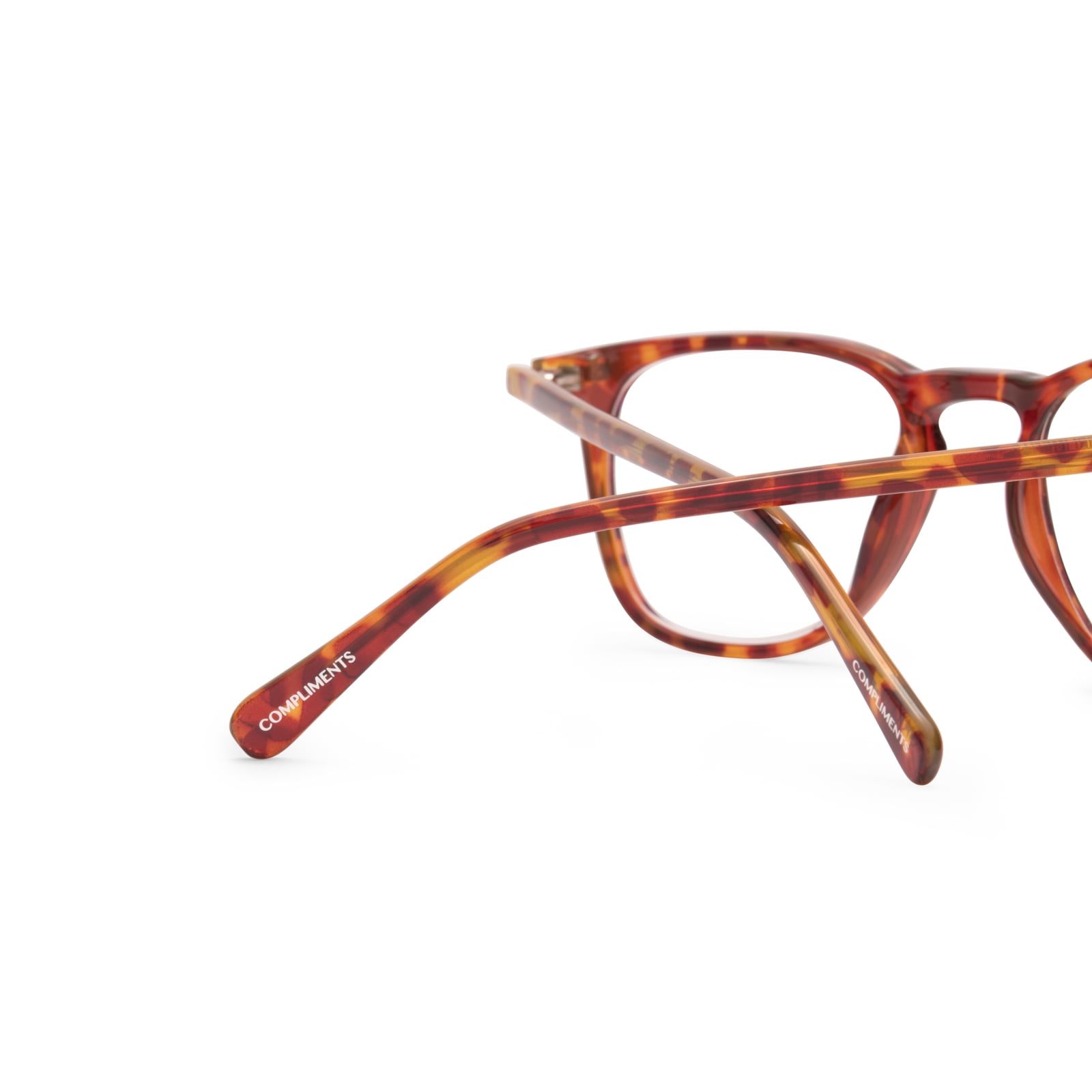 Compliments by DIFF Eyewear Griffin Blue Light Reading Glasses Amber Tortoise +2.0
