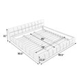 thumbnail image 3 of Grounded King Size Bed Frame, Upholstered Chenille Platform Bed Frame with Tufted Headboard and Wooden Slats Support, No Box Spring Needed, Pink, 3 of 9