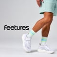 thumbnail image 7 of Feetures Elite Light Cushion Mini Crew Sock - Sport Sock with Targeted Compression - Mint Bounce , Small (1 Pair), 7 of 7