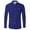 Blue, variant on Men's Sparkle Dress Shirt Funny Long Sleeve Printed Casual Shirt Fashion Carnival Button down Holiday Party Tops Dark Purple S